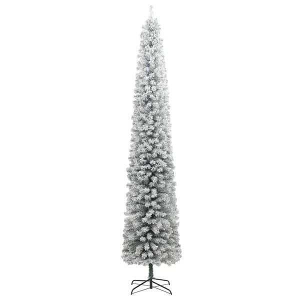 vidaXL Kunstkerstboom Groen 270 cm PVC en Staal en Kunststof