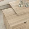 vidaXL Koffietafel Set 2 pcs Sonoma Eiken Bewerkt hout