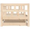 vidaXL Slaapbank met onderschuifbed 80x200 cm massief grenenhout