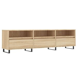 vidaXL Tv-meubel 150x30x44,5 cm bewerkt hout sonoma eikenkleurig