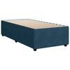 vidaXL Boxspring met matras fluweel donkerblauw 100x200 cm