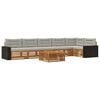 vidaXL Buiten bankenset 7 st Naturel en lichtgrijs Polyester