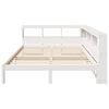 vidaXL Bed met boekenkast zonder matras grenenhout wit 140x190 cm