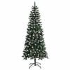 vidaXL Kunstkerstboom Groen 76 x 76 x 180 cm PVC en Plastic en Staal