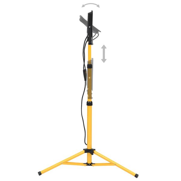 vidaXL Spotlight met statief LED 2x100 W warmwit