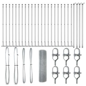 vidaXL Afrasteringspaal Zilverkleurig