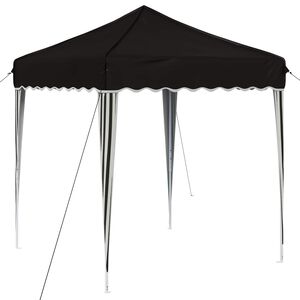 vidaXL Pop-up partytent 195 x 195 x 245 cm Zwart Oxford Stof