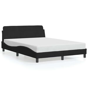 vidaXL Bedframe "Dover" 120x200 cm fluweel zwart