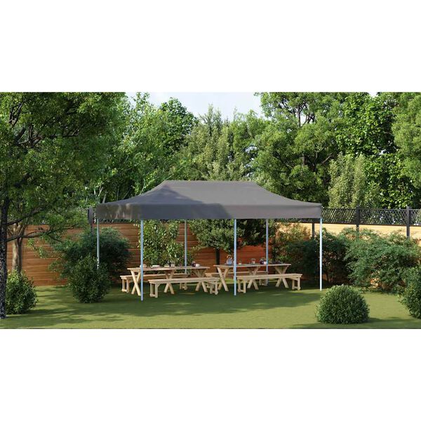 vidaXL Partytent pop-up inklapbaar 3x6 m antraciet