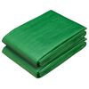 vidaXL Zeil met Oogjes 2 st Groen 1,5 x 20 m 260 gsm PE
