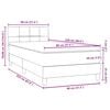 vidaXL Boxspring met matras fluweel donkergroen 80x220 cm
