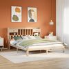 vidaXL Bed met boekenkast zonder matras massief grenenhout 180x200 cm