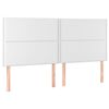 vidaXL Hoofdbord LED 180x5x118/128 cm kunstleer wit
