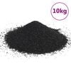 vidaXL Aquariumzand 10 kg 0,2-2 mm zwart