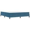 vidaXL Boxspringbed met matras Donkerblauw 180 x 200 cm Stof
