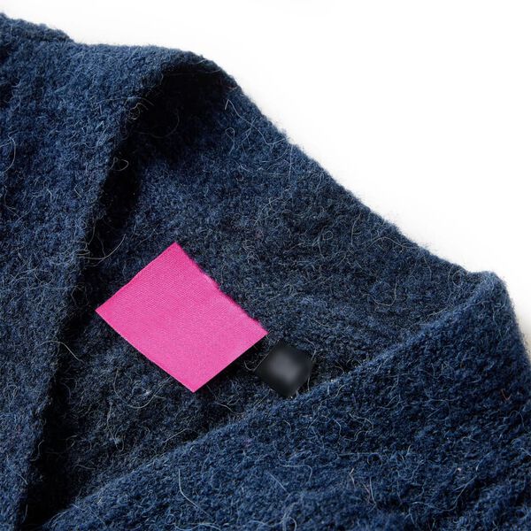 Kindervest gebreid 116 marineblauw