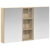 vidaXL Badkamerkastenset 3 st 80 x 10,5 x 50 cm Bewerkt hout