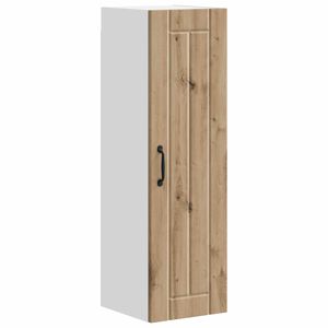vidaXL Wandkast LUCCA Artisanaal eiken 30 x 31 x 100 cm Bewerkt hout