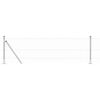 vidaXL Afrasteringspaal Zilver 10 x 0,6 m (25 mm gaas) Staal