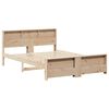 vidaXL Bedframe met hoofdeinde Bruin 150 x 200 cm Bewerkt hout