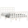 vidaXL Bedframe zonder matras massief grenenhout wit 140x200 cm