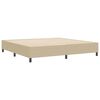 vidaXL Platform bedframe Grijs groen 200 x 200 cm Stof