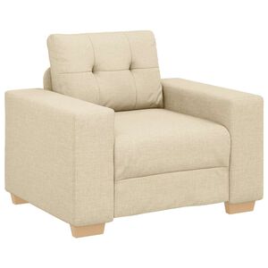 vidaXL Fauteuil Cr&egrave;me 100x78x80 cm Stof