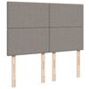 vidaXL Ottoman bed met matras en LED's 140x200cm stof taupe