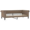 vidaXL Slaapbank 100x200 cm kunstleer cappuccinokleurig