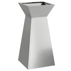vidaXL Pilaar Plantenbak Zilver 35 x 35 x 73 cm