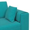 vidaXL Bank met kussen Turquoise 250 x 77 x 76 cm Fluweel
