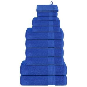 vidaXL 12-delige Handdoekenset FROGN 360 g/m&sup2; blauw