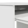 vidaXL Bureau 86x49x76 cm spaanplaat wit