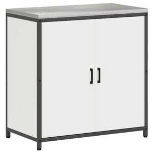 vidaXL Keukenopslag Kast HATTEM Wit 90 x 50 x 92 cm Staal