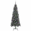 vidaXL Kunstkerstboom met 300 LED Groen 210 cm PVC en Plastic en Staal