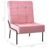 vidaXL Relaxstoel 65x79x87 cm fluweel roze