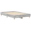 vidaXL Bedframe zonder matras 135x190 cm spaanplaat grijs sonoma
