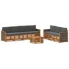 vidaXL Sofa-Sets 8 st Massief Acaciahout