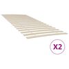 vidaXL Bedlattenvervanging met 34 latten 2 stuks 100x200 cm