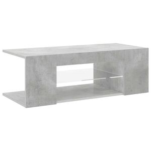 vidaXL Tv-meubel met LED-verlichting 90x39x30 cm betongrijs