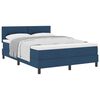 vidaXL Boxspringbed met matras met hoofdeinde Blauw 160 x 200 cm Stof