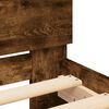 vidaXL Bedframe met hoofdeinde bewerkt hout gerookt eiken 90x190 cm