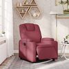 vidaXL Fauteuil verstelbaar elektrisch stof wijnrood