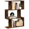 vidaXL Kamerscherm / boekenkast 3-laags 70x24x97 cm hout gerookt eik