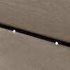 vidaXL Parasol met LED's en stalen paal 2x3 m taupe