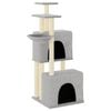 vidaXL Kattenmeubel met sisal krabpalen 122 cm lichtgrijs