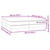 vidaXL Boxspring met matras fluweel donkergrijs 180x210 cm