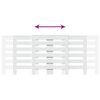 vidaXL Radiatorombouw 205x21,5x83,5 cm bewerkt hout wit