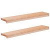 vidaXL Raamkozijnen 2 st Naturel 80x 15 x 2 cm Massief beukenhout
