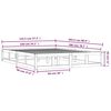 vidaXL Bedframe massief hout wit 140x200 cm